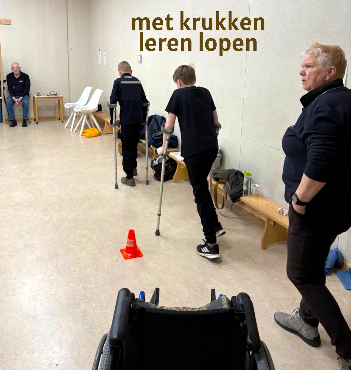 Marjo en de krukken